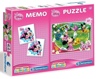 Puzzle i memo z Myszką Minnie 