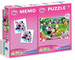 Puzzle i memo z Myszką Minnie 