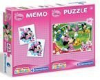 Puzzle i memo z Myszką Minnie